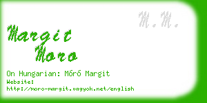 margit moro business card